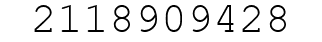 Number 2118909428.