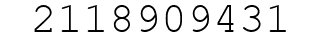 Number 2118909431.