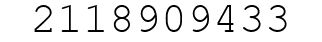 Number 2118909433.