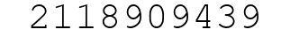 Number 2118909439.