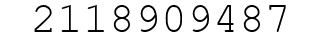 Number 2118909487.