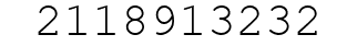 Number 2118913232.
