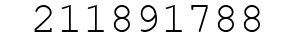 Number 211891788.