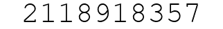 Number 2118918357.