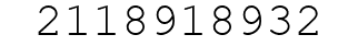 Number 2118918932.