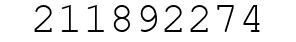 Number 211892274.