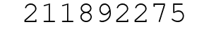 Number 211892275.