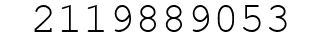 Number 2119889053.