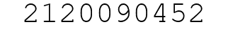 Number 2120090452.