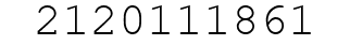 Number 2120111861.