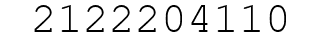 Number 2122204110.