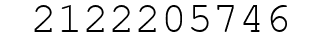 Number 2122205746.