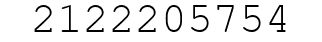 Number 2122205754.