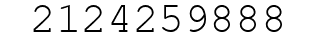 Number 2124259888.