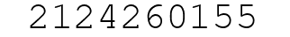 Number 2124260155.