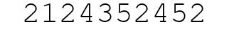 Number 2124352452.