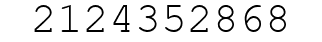 Number 2124352868.
