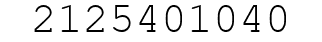 Number 2125401040.
