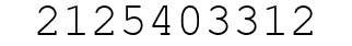 Number 2125403312.