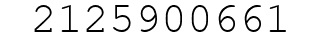 Number 2125900661.