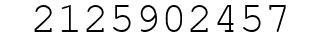 Number 2125902457.