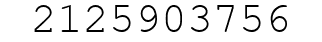 Number 2125903756.
