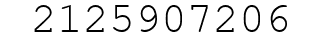Number 2125907206.
