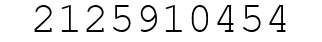 Number 2125910454.