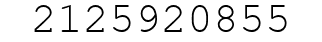Number 2125920855.