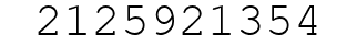 Number 2125921354.