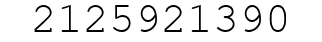 Number 2125921390.