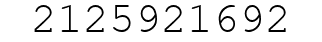 Number 2125921692.