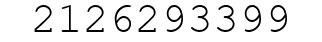 Number 2126293399.