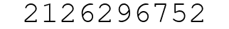 Number 2126296752.