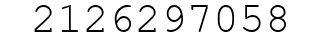 Number 2126297058.