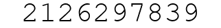 Number 2126297839.