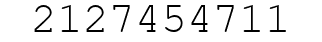 Number 2127454711.