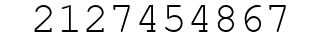 Number 2127454867.