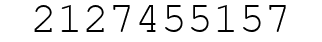 Number 2127455157.