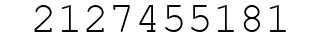 Number 2127455181.