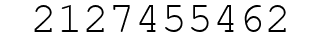 Number 2127455462.