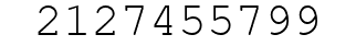 Number 2127455799.