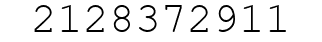 Number 2128372911.