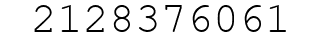 Number 2128376061.