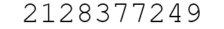 Number 2128377249.