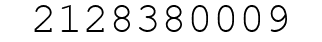 Number 2128380009.