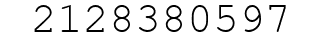 Number 2128380597.