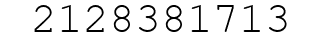 Number 2128381713.