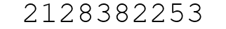 Number 2128382253.