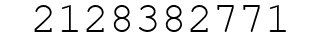 Number 2128382771.